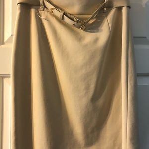 NWOT Antonio Melani tan skirt - sz 12